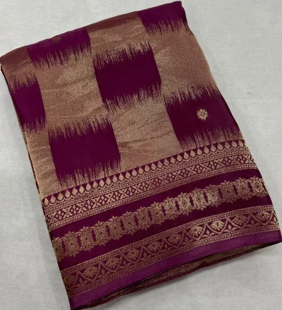 Premium Viscose Silk Rich Pallu Saree